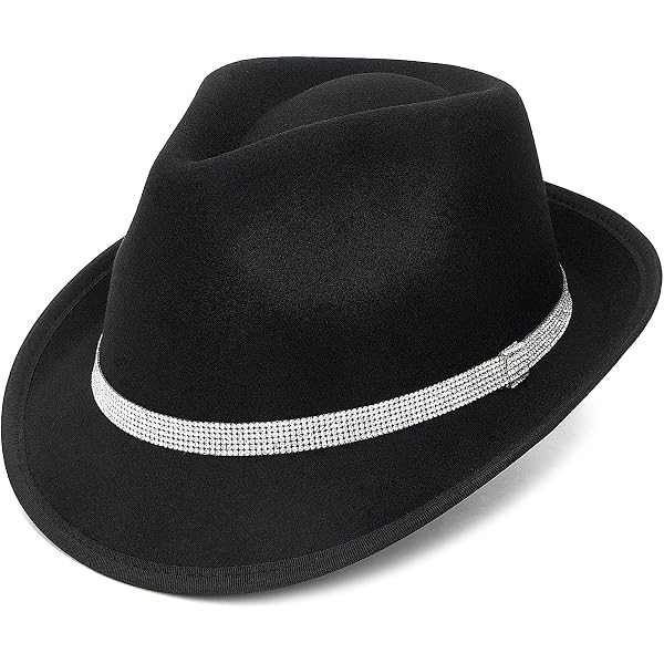 TOP HEADWEAR Fashion Bling Rhinestone Studded Wide Brim  display picture 3