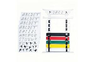 humberboat Wall Karate Belt Display Rack with Medal Hanger and Stickers, 8 Belt Taekwondo Belt Display Holder, Martial Arts Belt Display Organizer for Kids and Adults, White Color