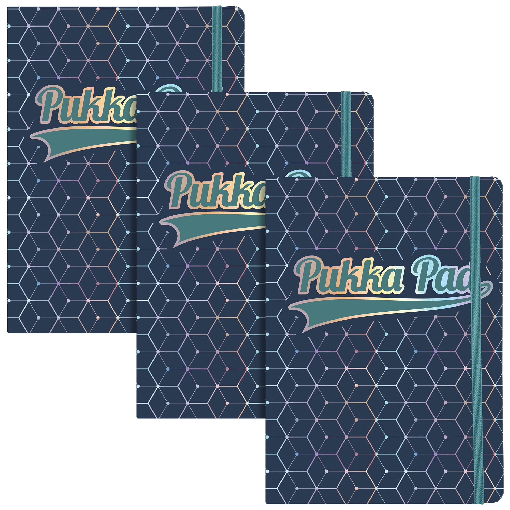 Pukka Pad Glee Journal Pad A5 Dark Blue (Pack of 3)