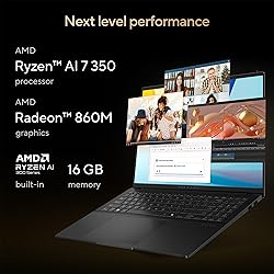 ASUS Vivobook S16 Laptop, Copilot+ PC, AMD Ryzen AI