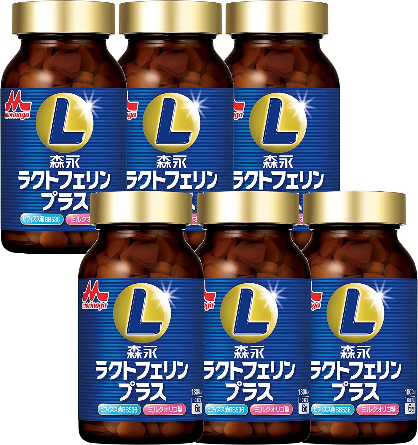 【森永乳業】ラクトフェリン サプライヤーシェアNo.1 サプリメント 森永ラクトフェリンプラス 6本(約180日分) ラクトフェリン ビフィズス菌 ミルクオリゴ糖を配合 サプリ の商品画像
