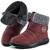 Reimferce Womens Snow Boots for Winter: Comfortable & Warm for All Day Wear - Waterproof Non Slip Booties for Commute Outdoor Walking