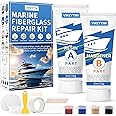 VIKEYTIM Marine Fiberglass Repair Kit (Color Match), 3.5oz/100g Gel Coat Repair Kit for Boats, Fiberglass Repair Fix Holes, C