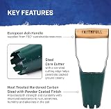 Faithfull Countryman Hand Bulb Planter - Forged Carbon Steel, FSC Ash Handle view 4