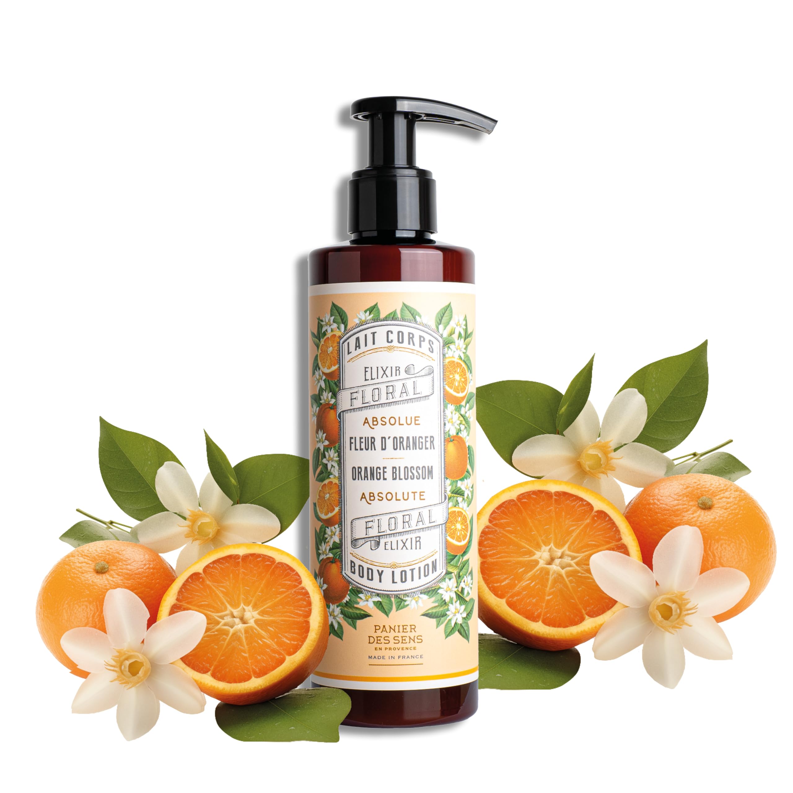 Panier des Sens - Body Lotion - Orange Blossom Body Moisturiser for Dry Skin - With Shea Butter - Body Care Made in France - Vegan Body Lotion for Women and Men - 97% Natural Ingredients - 250ml — image 1