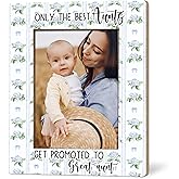 APJYM Great Aunt Gifts Picture Frames 5x7, Pregnancy Baby Announcement for Aunt, New Auntie Gifts, Get Promoted to Great-Aunt Blue Hydrangea Floral Picture Photo Frame