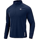 G Gradual Men's Running Shirts Long Sleeve Athletic Shirt Lightweight Quick Dry Quarter Zip Pullover for Men Workout Gym Golf