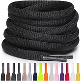 Miscly Oval Athletic Shoe Laces, Multiple Lengths and Colors Available
