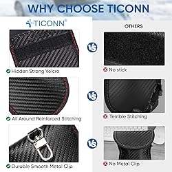 TICONN 2PK Faraday Bag for Key