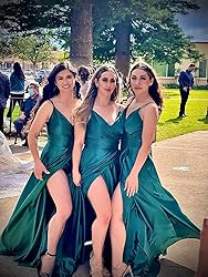 Lindo Noiva Blue Satin Bridesmaid Dresses for Women