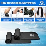 Sukeen 8 Pack Cooling Towel 40x12 Ice Towel Microfiber Yoga Gym Sports view 4