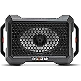 ECOXGEAR Defender: Outdoor Portable Bluetooth Speaker, 121dB Massive Sound, Waterproof and Drop Proof, with LED Party Lights, Pair up to 100, 25+ Hours Playtime (Black Oak)