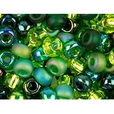 Miyuki Round Seed Beads Size 6/0 20g Evergreen Mix