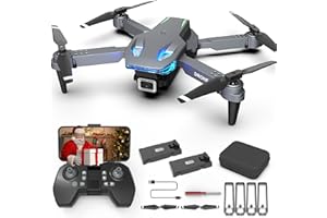 Wipkviey T28 Drone with Camera for Adults 1080P, Foldable RC FPV Quadcopter for Beginners, with Altitude Hold, 3D Flips, Gest