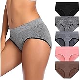 Ocojoce Womens Underwear, Breathable Wicking Underwear Sports Soft Tagless Briefs Comfortable Hipster Panties for Women