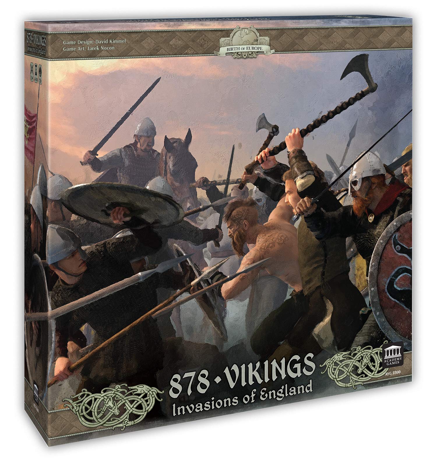 Academy Games | 878 Vikings Invasion of England 2nd Edition | Board Game | Ages 12+ | 2 to 4 Players | 60 to 120 Minutes Playing Time