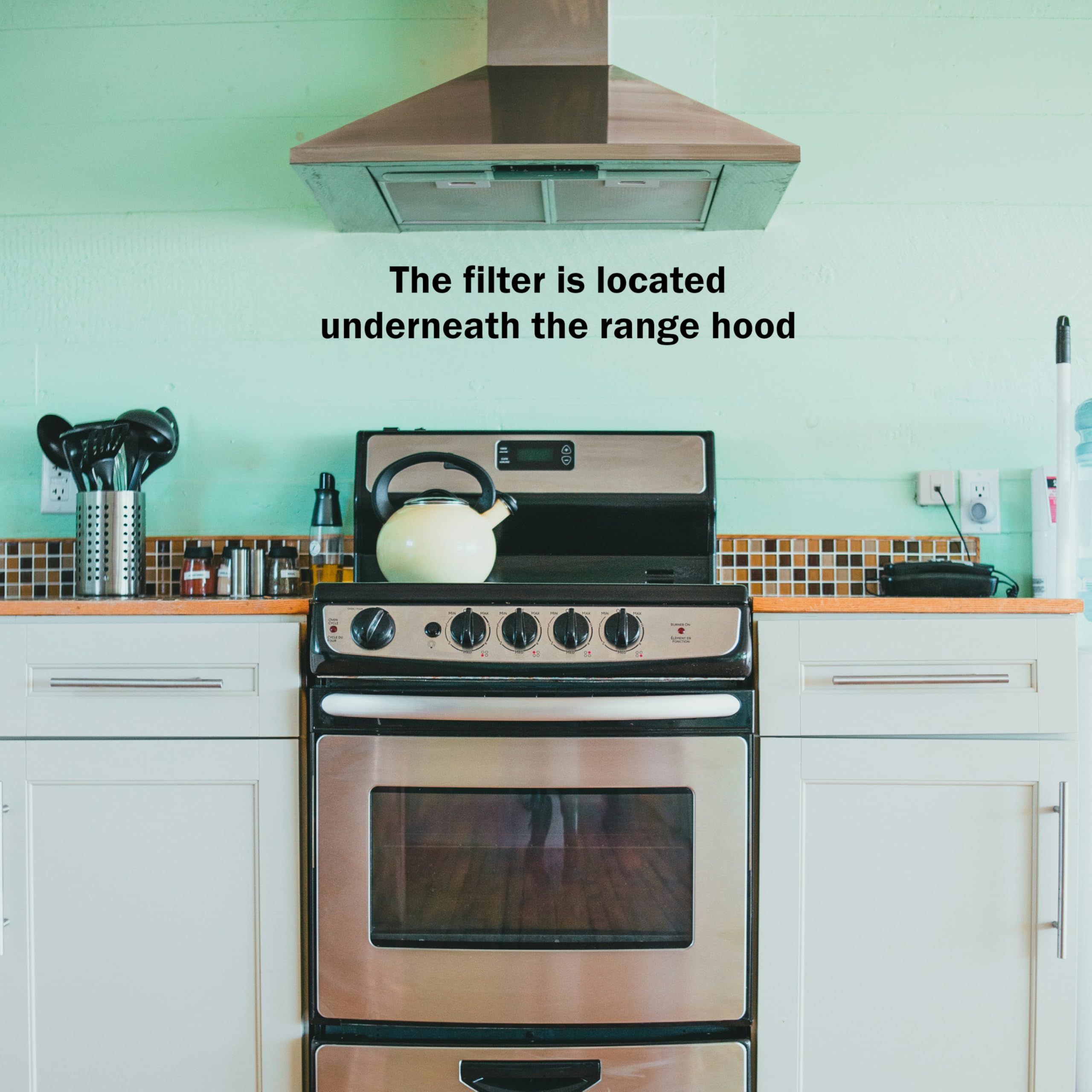 WINDON BAY Range Hood Filter Replacement Compatible with Broan Nutone 41F, 97007696, 97005687 - Aluminum Grease Vent Hood Kitchen Charcoal Carbon Filter Mesh - 8.75 x 10.5 x .44 Inches