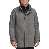 DOCKERS Men's Wool Melton Two Pocket Full Length Duffle Coat