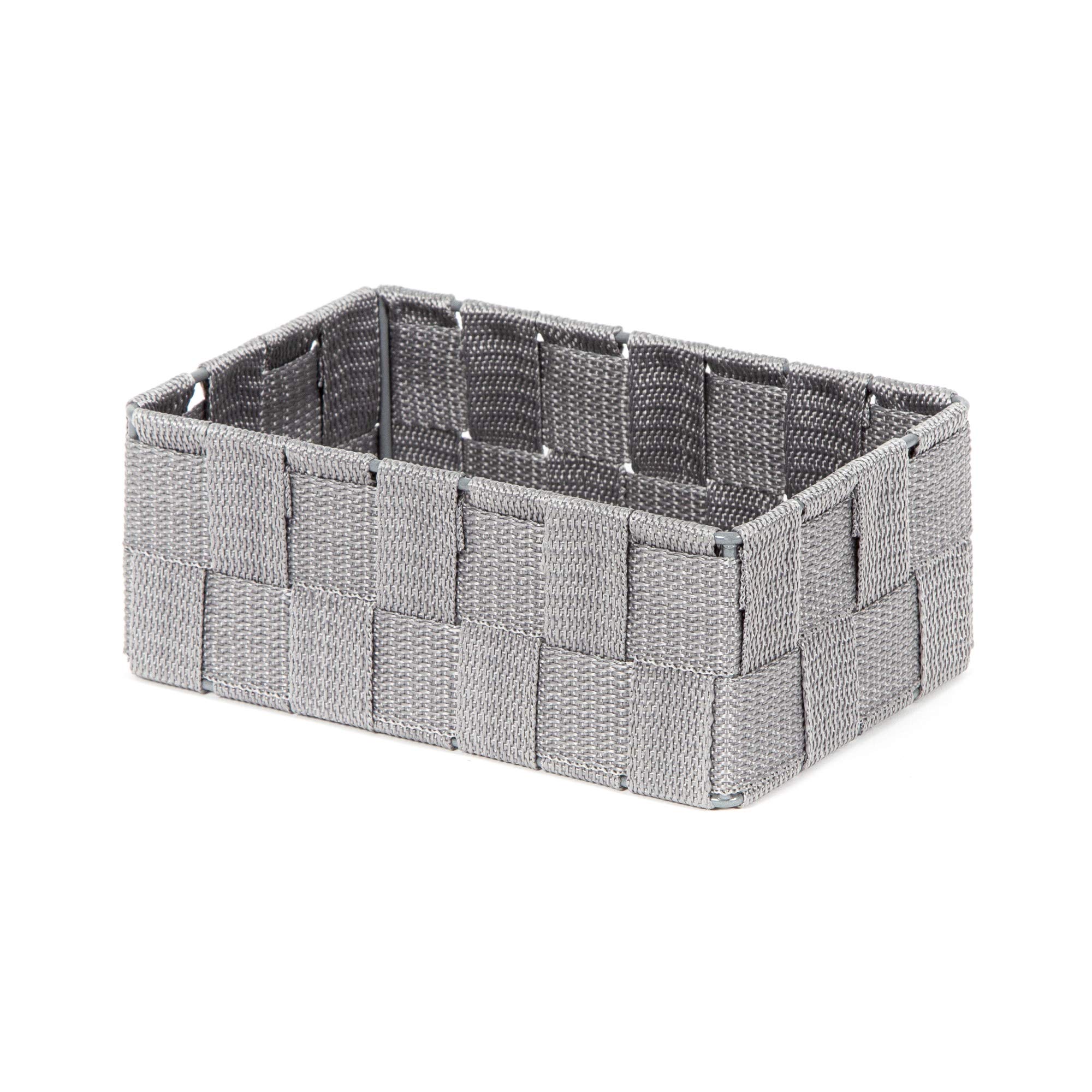 Compactor Stan Medium Drawer Organiser, Braided Fabric/Metal, Grey, 18 x 12 x 7 cm, Product Code RAN6457