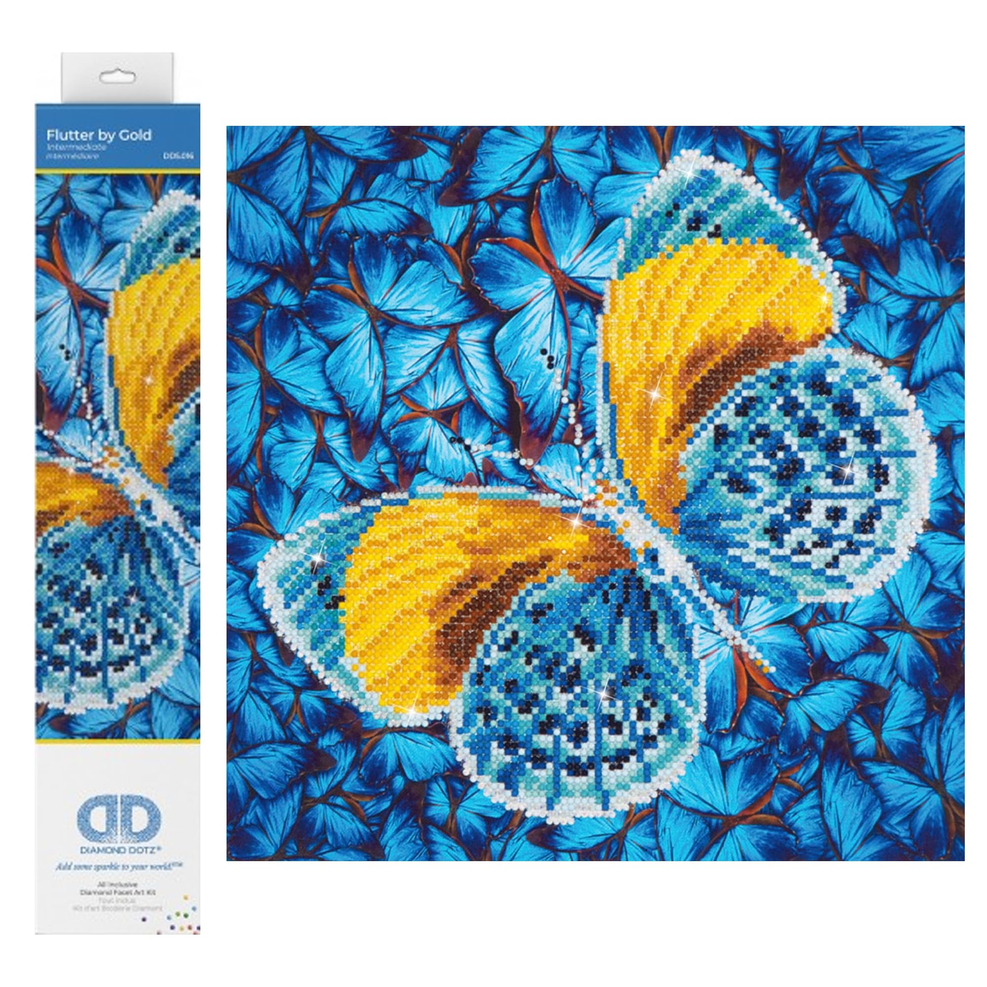 Diamond dotz (DD5.016) - Flutter by Gold - 12 x 12