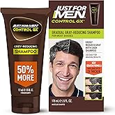 Just for Men Control GX Gray Reducing Shampoo, Keratin, 6 Fl Oz (1 Pack) | Control GX multi-patented formula gradually reduces gray with each shampoo. Keratin strengthens and thickens hair.