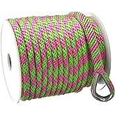 TetherTite Boat Dock Lines 5/8 Inch 20/25/30 Ft,Double Braided Nylon Boat Dock Lines with Loop, Mooring Line Marine Rope (3/8" X102')