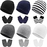 BQUBO Newborn Baby Hats Mittens Set for Boys Girls Hospital Hat Beanie Infant Caps Baby Gloves
