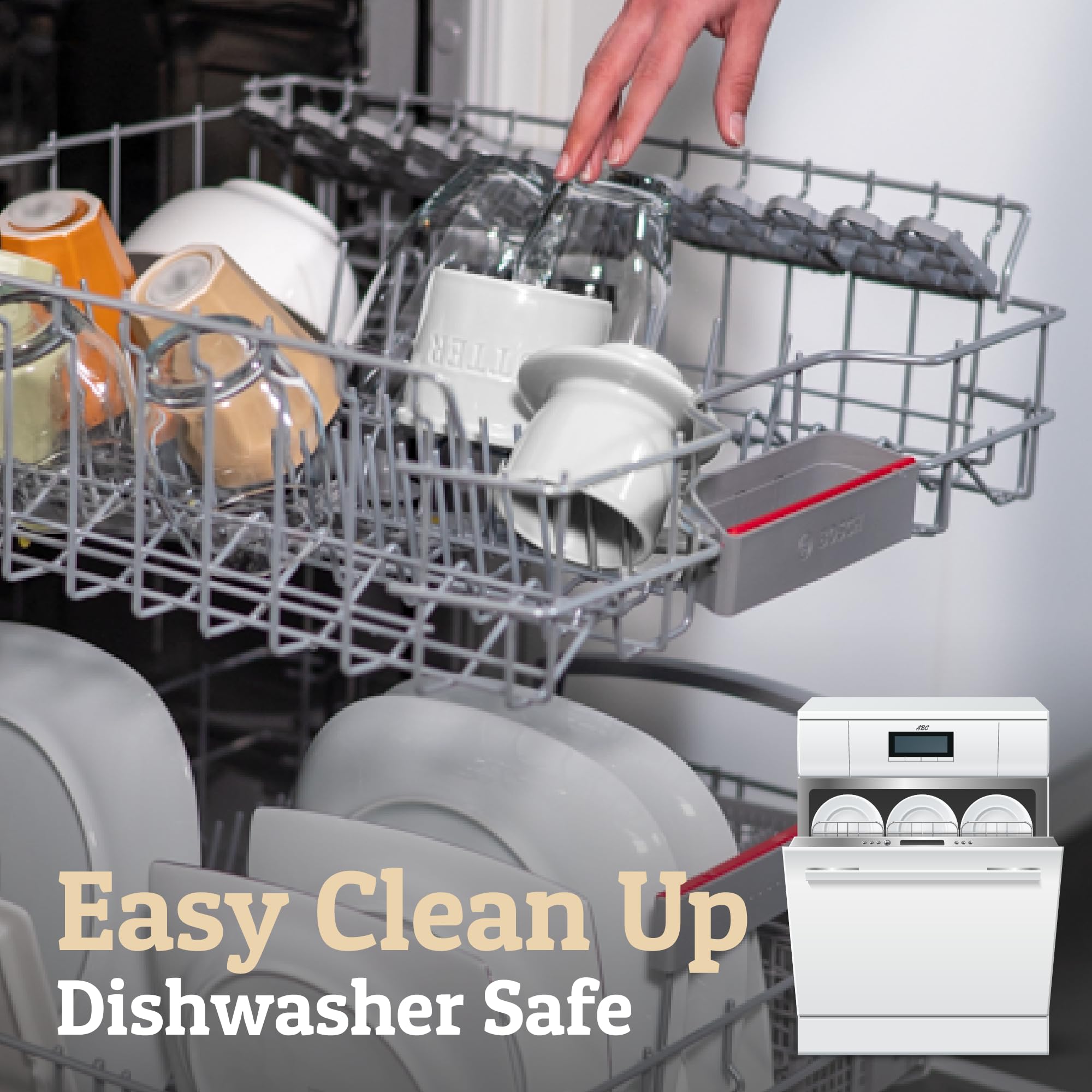 PriorityChef Butter Crock with Lid with Water Line,Ceramic French Butter Dish to Leave On Counter, White