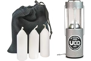 UCO Original Candle Lantern Value Pack with 3 Candles and Storage Bag