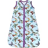 LollyBanks Sleep Sack, 100% Cotton Neutral Baby Sacks, 0.5 TOG Sleep Sacks Lightweight with 2-Way Zipper