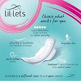 Lil-Lets Freshlock Ultra Thin Long Absorbency Pads with Wings 12 Count view 2