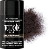 Toppik Hair Building Fibers, Fill In Fine or Thinning Hair Instantly Thicker, Fuller Looking Hair 9 Shades,4 size options