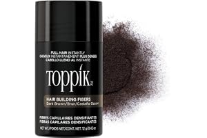 Toppik Hair Building Fibers, Fill In Fine or Thinning Hair Instantly Thicker, Fuller Looking Hair 9 Shades,4 size options