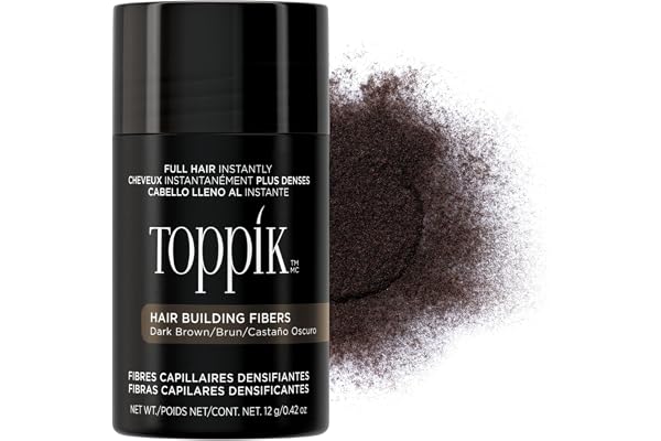 Toppik Toppik Hair Building Fibers, Fill In Fine or Thinning Hair Instantly Thicker, Fuller Looking Hair 9 Sha