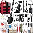 ABPIR 170 PCS Survival Kits, Survival First Aid Kit, Trauma Kit with Essential Survival Gear Emergency Medical Supplies for Hiking Camping Backpacking Outdoor Adventure, Gifts for Christmas Him Dad