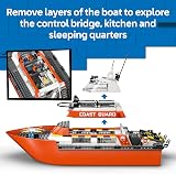 LEGO City Coast Guard Rescue Boat & Helicopter Toy 60504 with 5 Minifigures view 3