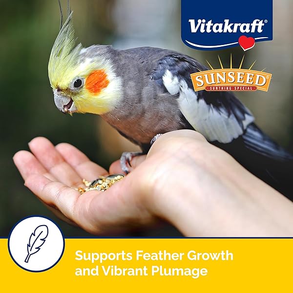 VITAKRAFT VITA SMART GOURMET COCKATIEL AND LOVEBIRD FOOD – VITAMIN-FORTIFIED – DAILY PET BIRD FOOD 4 POUND (PACK OF 1)