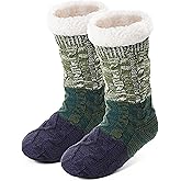 Anlisim Women Slipper Socks Non Slip Fuzzy Fluffy Thick Warm Cabin Cozy Comfy Soft Fleece Home Grips Socks