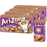 AriZona Fruit Punch, Juice Boxes | Cane Sugar | 6.75 fl oz (32 Pack)