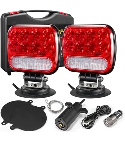 LIGBT Wireless Trailer Lights Magnetic Tail Tow Light
