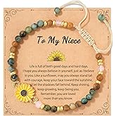Tarsus Sunflower Gifts for Women – Symbol of Positivity, Strength & Love, Gift for Birthday, Christmas, or Thank You Occasion, Sunshine Sunflower Bracelet for Friends Coworkers Daughter...