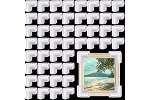 PWBARWQ 48 Pcs Foam Corner Protectors for Shipping, L-Shaped Edge Guards for TV Moving Box, Picture Frames, Mirrors, and Furniture, Must-Have Moving Supplies