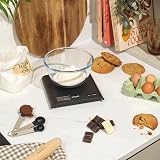 Salter Arc Digital Kitchen Scale 3kg Capacity, Add & Weigh Function, Black view 4