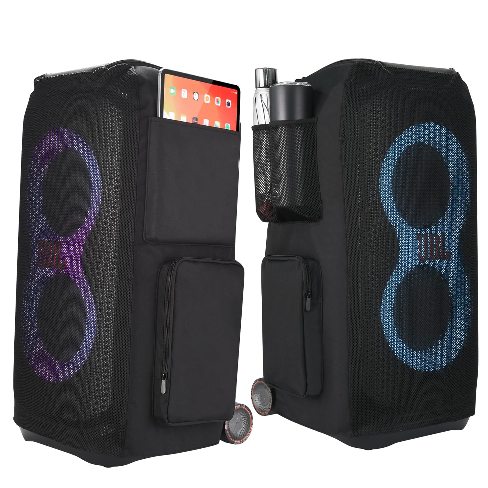 Hzycwgone Case Speaker Dust Cover Carry Travel Bag Accessories for JBL PartyBox Stage 320/Partybox 310 Portable Party Speaker(Black)