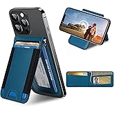 ExtreLife for Magsafe Wallet with Money Clip, Adjustable Stand and Open ID Window, Magnetic Wallet for iPhone 17/16/15/14 Pro Max/14 Pro/14/14 Plus/13/12 Series, 8 Cards, Navy Blue