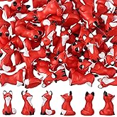 Wesiti 50 Pcs Mini Resin Fox Figures Bulk Cute Foxes Figurine Spring Woodland Fox Miniatures Animal Tabletop Statue for Home Desktop Micro Landscape Decor Gift Woodland Animal Crafts(Alert)