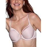 Vanity Fair Women's Illumination Front Closure Bra, 3-Way Convertible Straps, Lightly Lined Cups up to DD