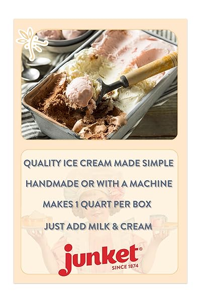 JUNKET ICE CREAM MIX VERY VANILLA, 4 OUNCE (PACK OF 1)