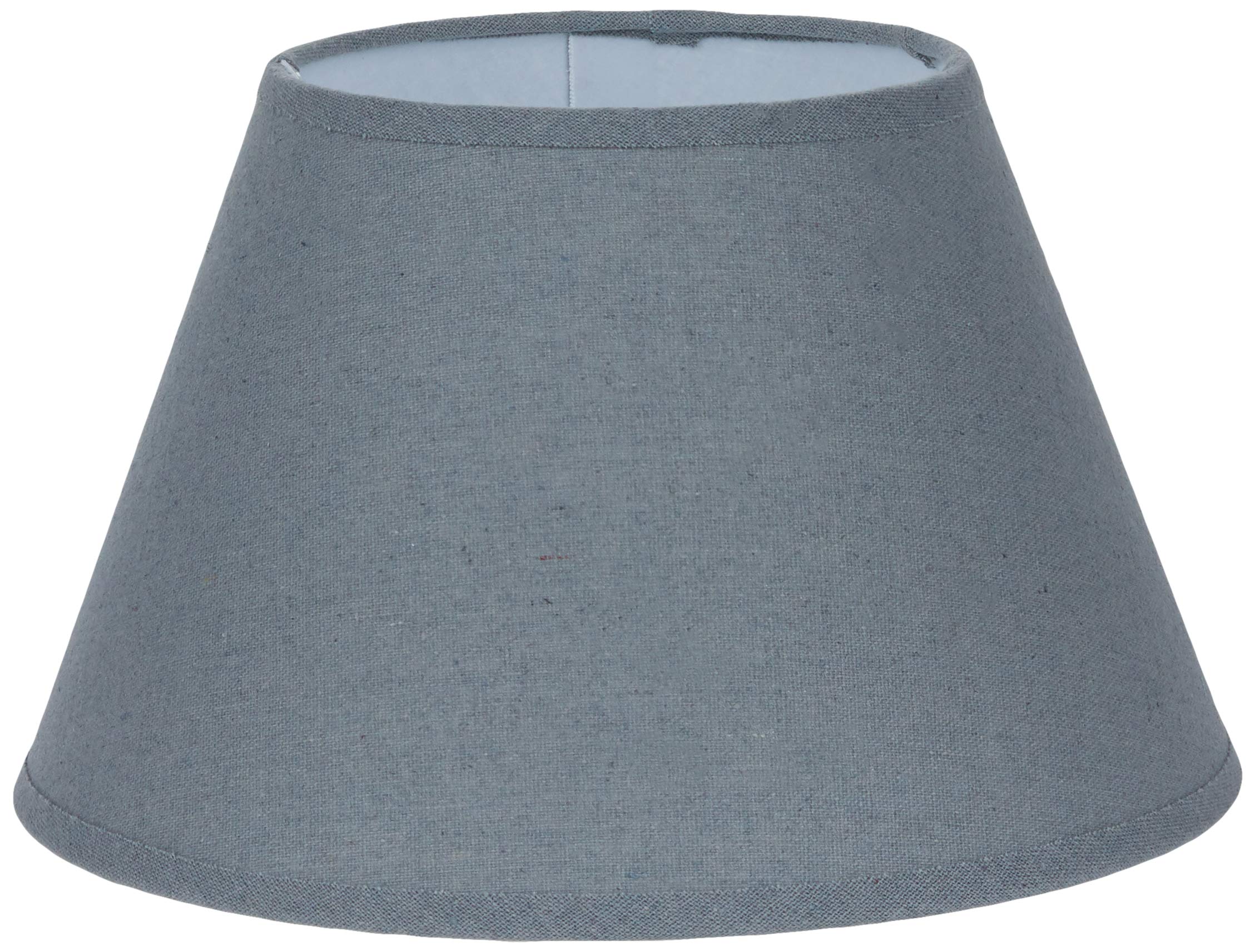 Better & Best 25 cm Round Linen Lamp Shade with Moving Coupling, Grey