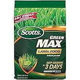 Scotts Green Max Lawn Food, Lawn Fertilizer Plus Iron Supplement for Greener Grass, 5,000 sq. ft., 16.67 lbs.